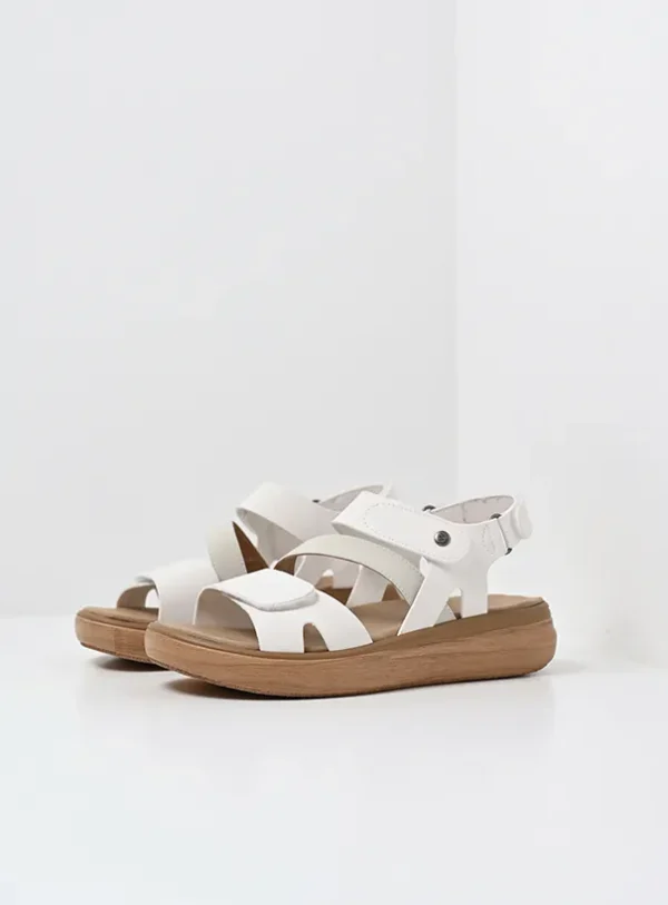 Wolky Amara - wit vegan biocare Sandalen voor dames