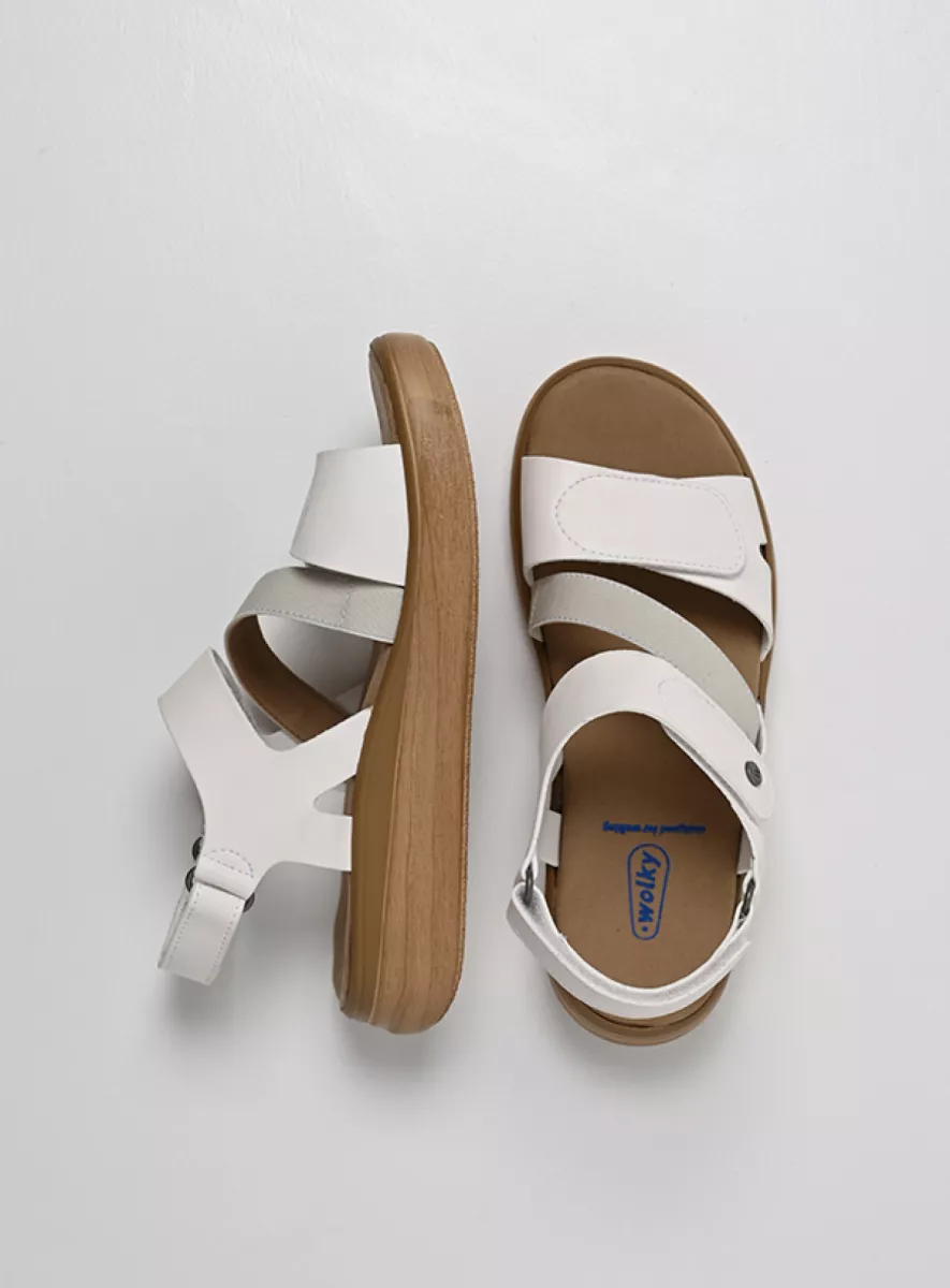 Wolky Sandalen 01930 Amara 02100 wit vegan biocare