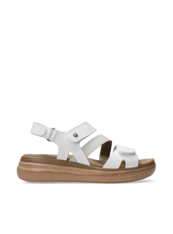 Wolky Amara - wit vegan biocare Sandalen voor dames