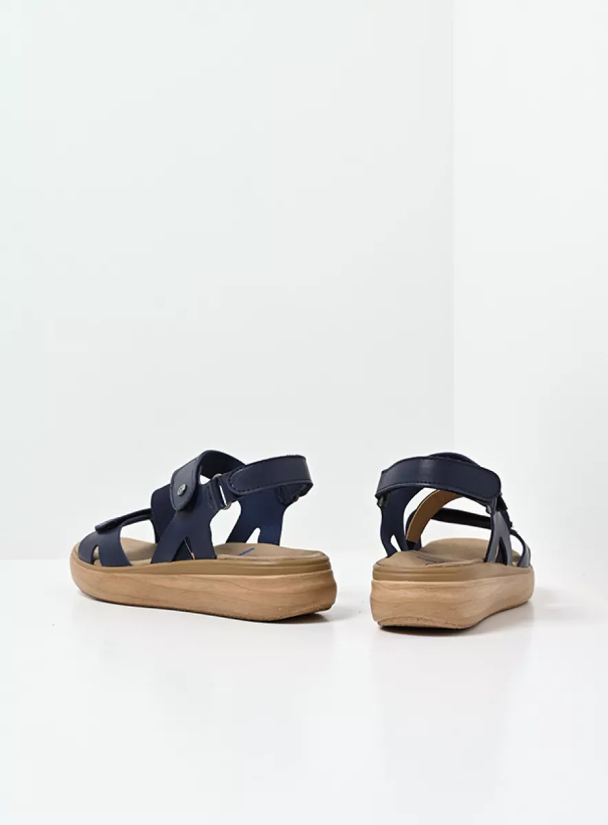 Wolky Sandalen 01930 Amara 02800 blauw vegan biocare