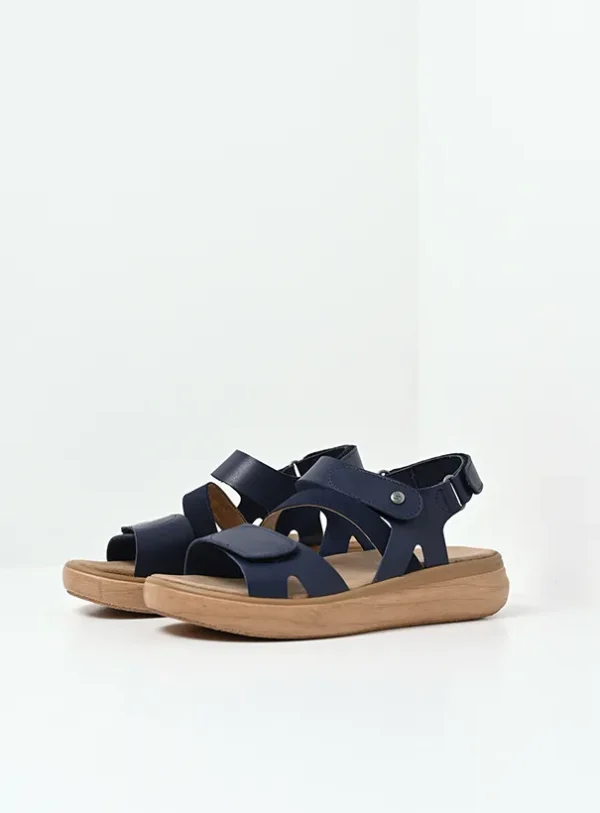 Wolky Amara - blauw vegan biocare Sandalen voor dames