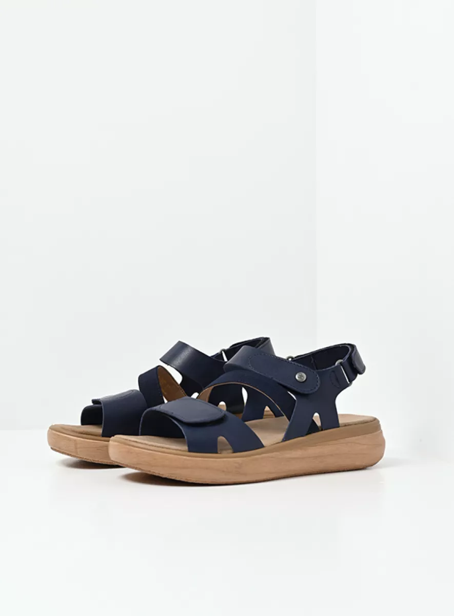 Wolky Sandalen 01930 Amara 02800 blauw vegan biocare