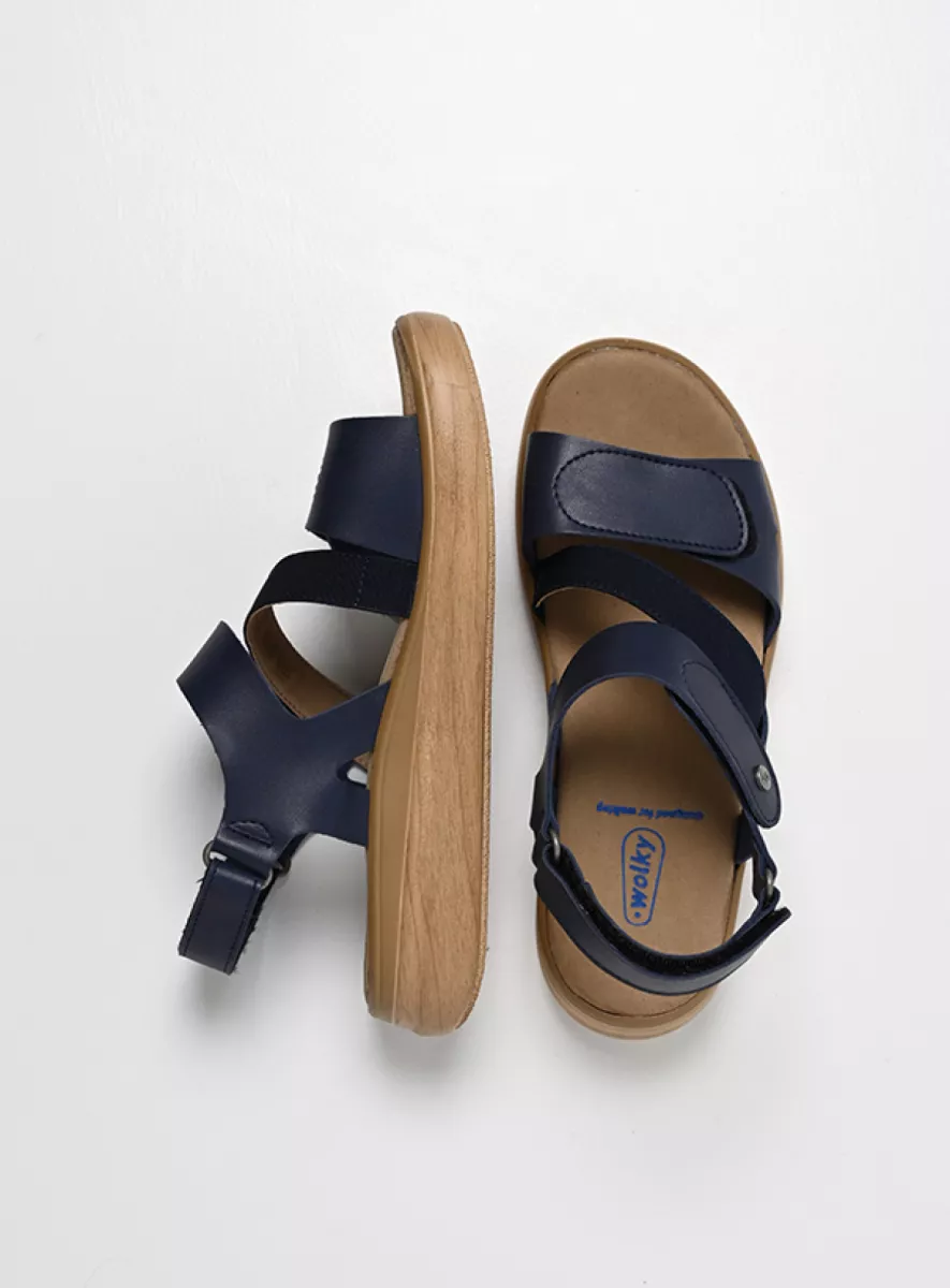 Wolky Sandalen 01930 Amara 02800 blauw vegan biocare