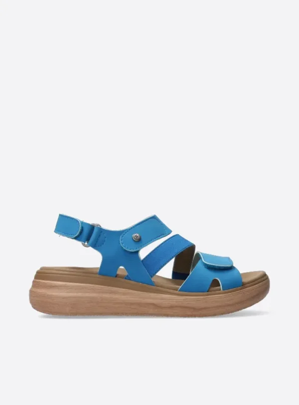 Wolky Amara - hemelsblauw vegan biocare Sandalen voor dames