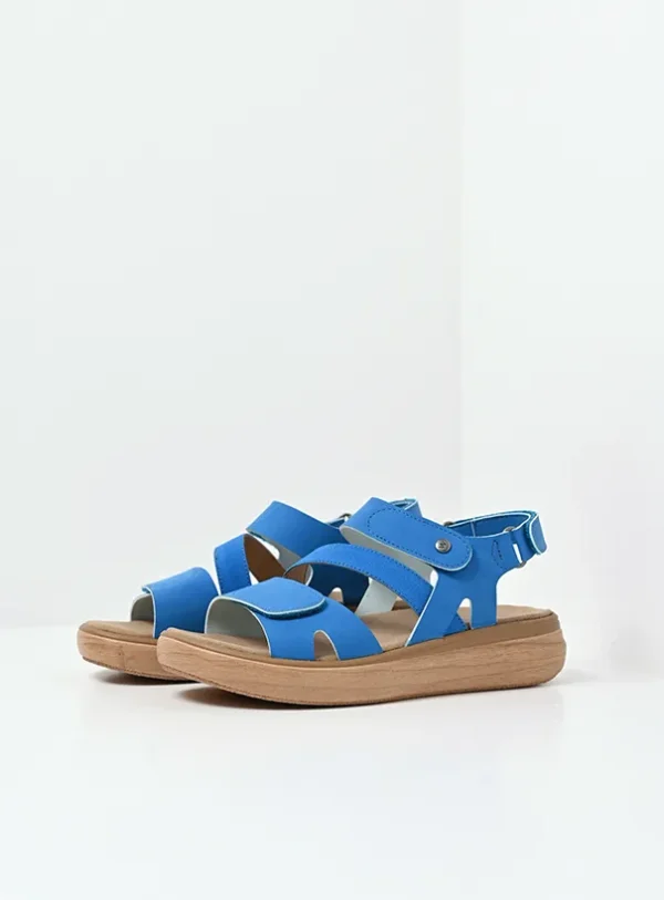 Wolky Amara - hemelsblauw vegan biocare Sandalen voor dames