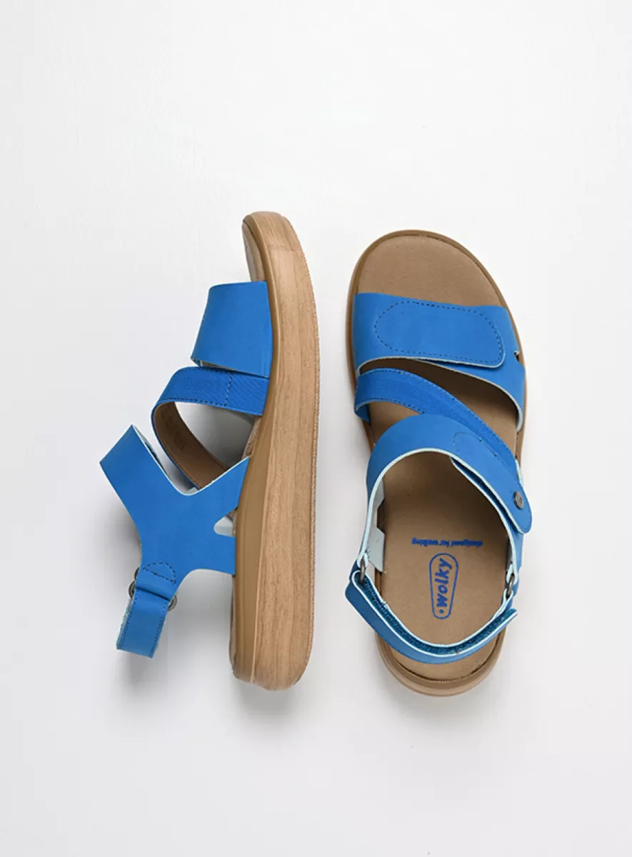 Wolky Sandalen 01930 Amara 02815 hemelsblauw vegan biocare