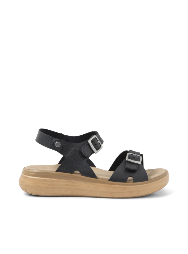 Wolky Sophia - zwart vegan biocare Sandalen voor dames