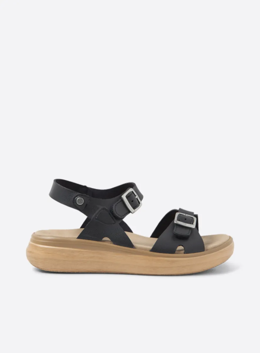 Wolky Sophia - zwart vegan biocare Sandalen voor dames