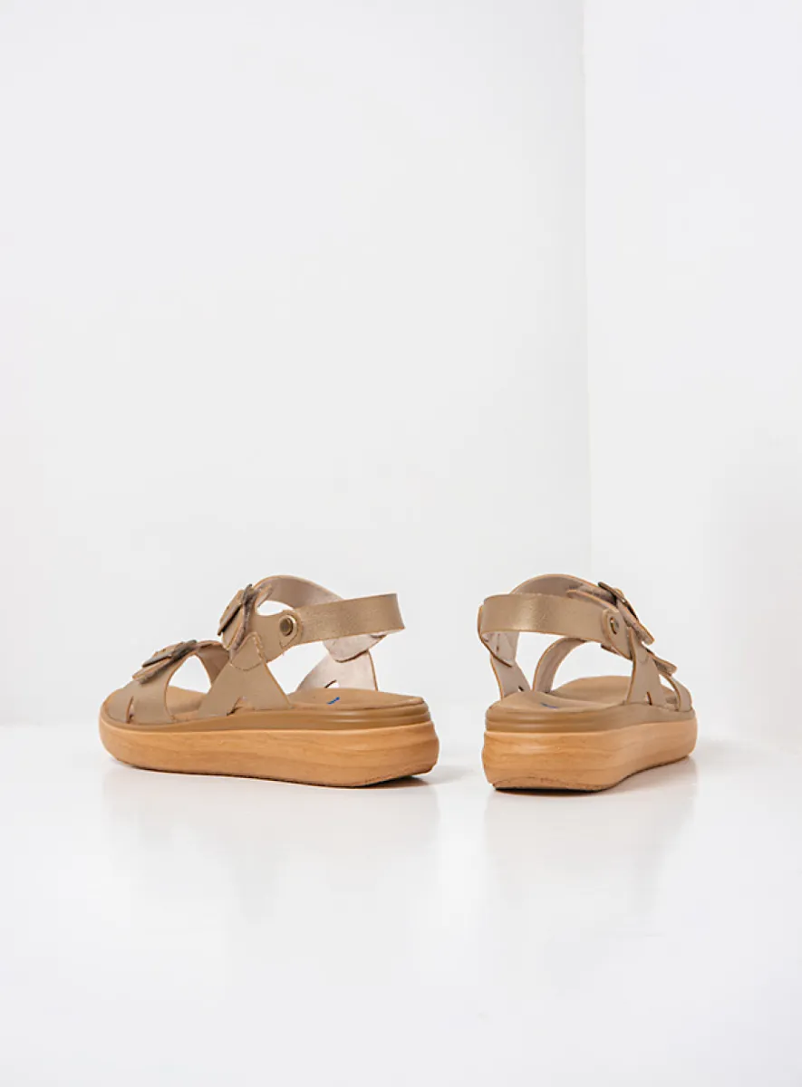 Wolky SS26 01932 Sophia 06140 goud vegan biocare