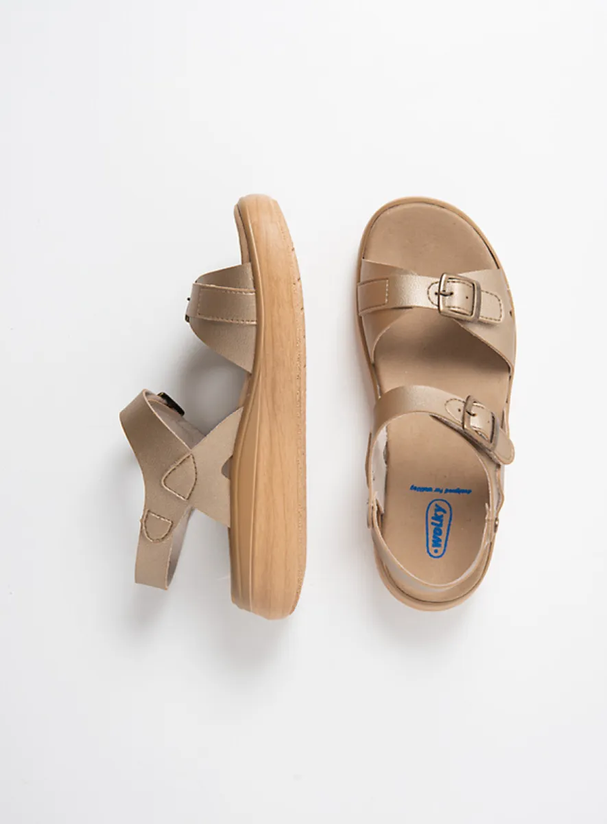 Wolky SS26 01932 Sophia 06140 goud vegan biocare
