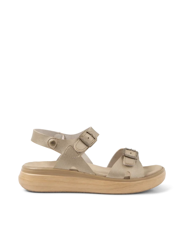 Wolky Sophia - goud vegan biocare Sandalen voor dames