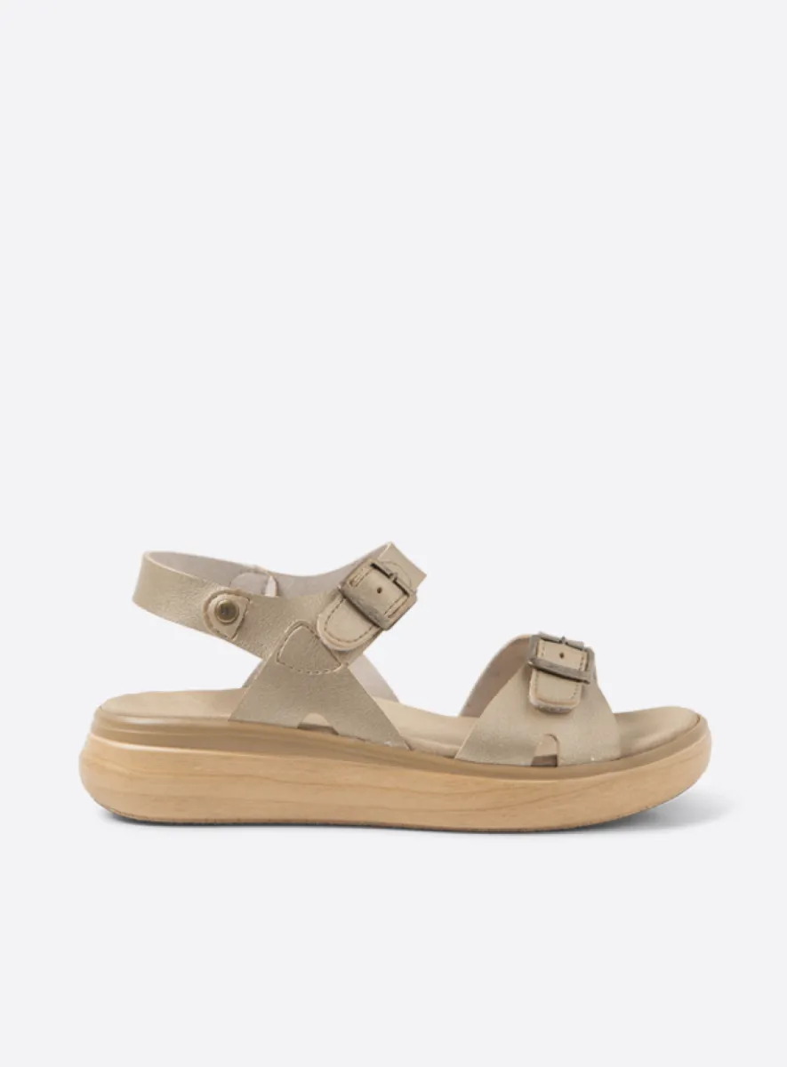 Wolky Sophia - goud vegan biocare Sandalen voor dames