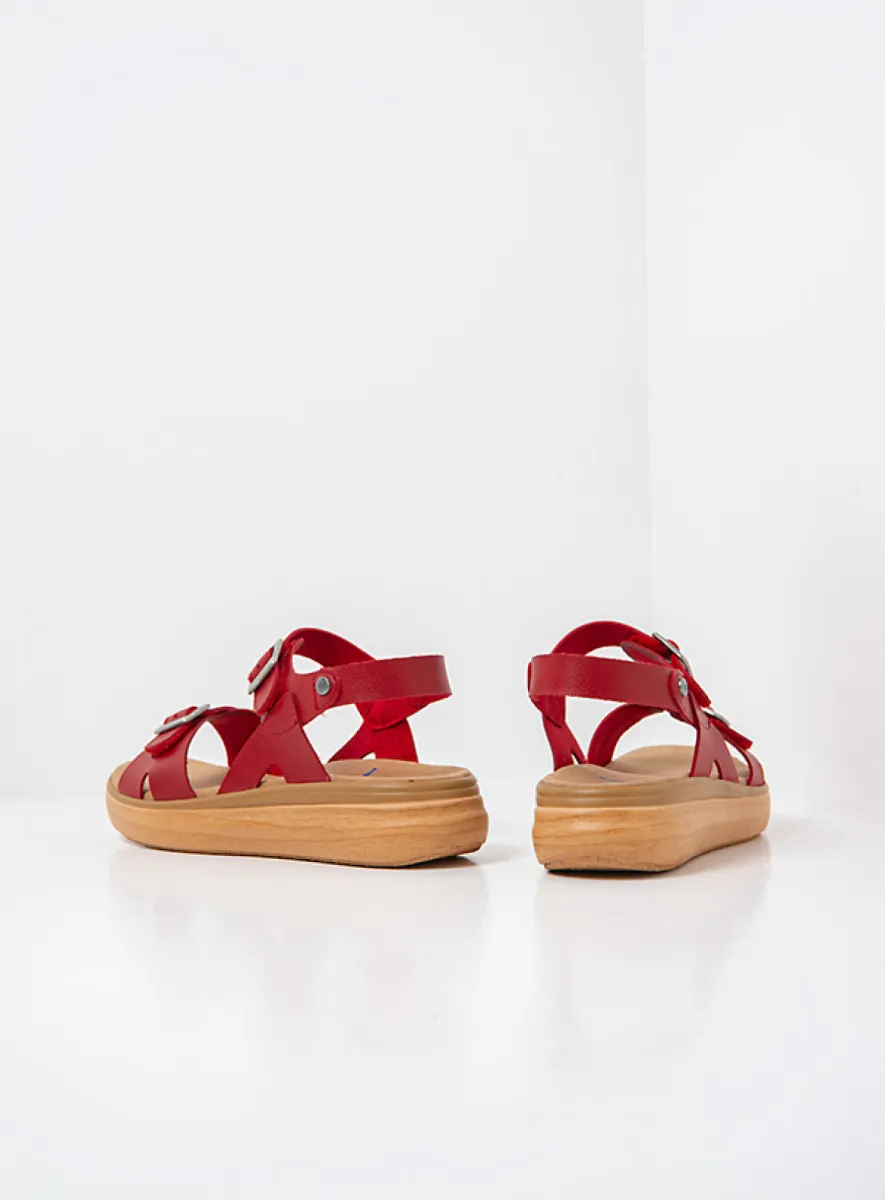 Wolky SS26 01932 Sophia 06500 rood vegan biocare