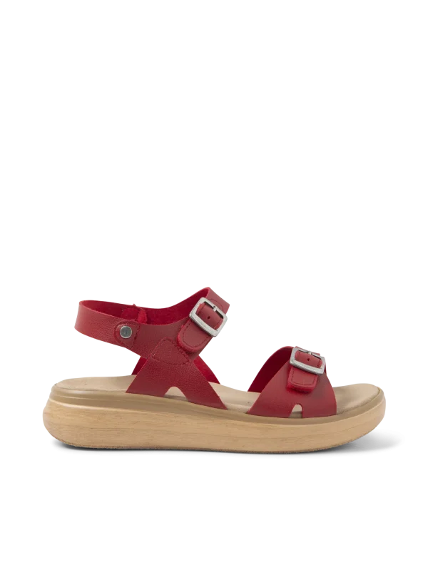 Wolky Sophia - rood vegan biocare Sandalen voor dames