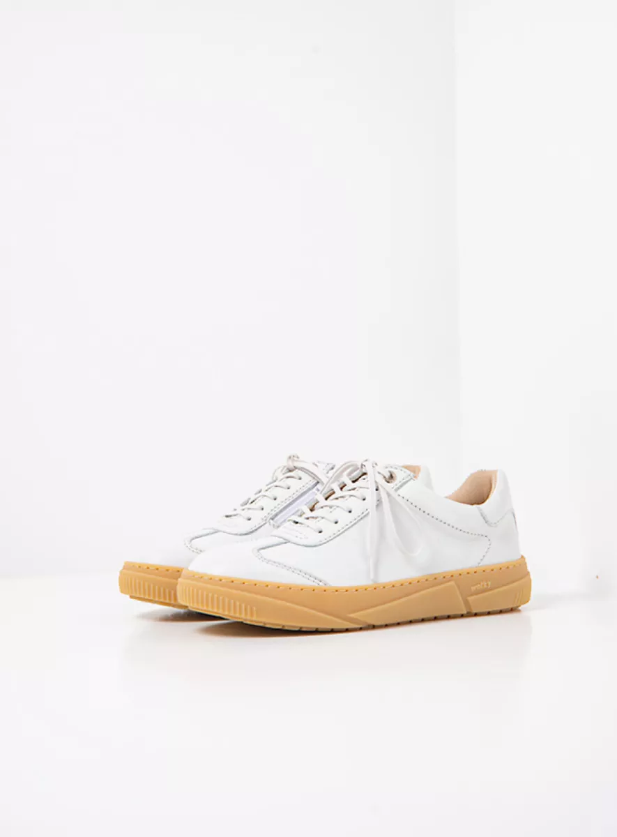 Wolky Lage veterschoenen 02084 Foria 20100 wit leer