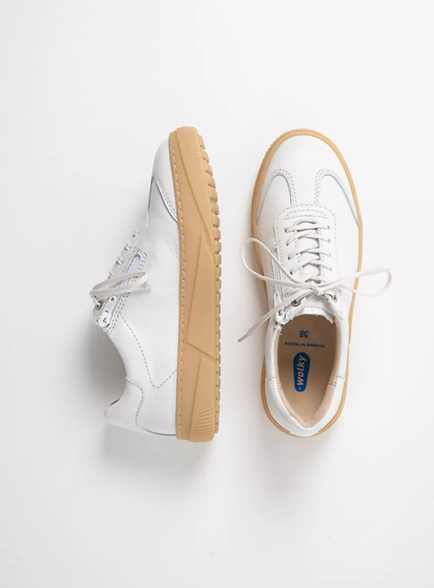 Wolky Lage veterschoenen 02084 Foria 20100 wit leer