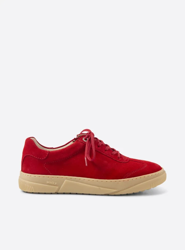 Wolky Foria - rood suede Veterschoenen voor dames