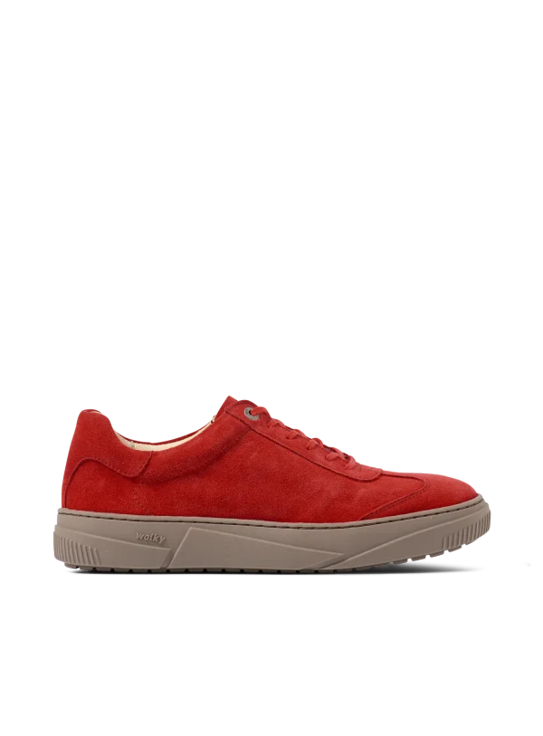 Wolky Foria - Masai-rood suede Breedtemaat G voor dames