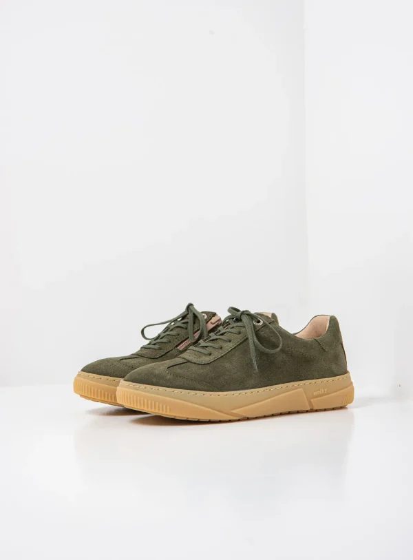 Wolky Foria - groen suede Veterschoenen voor dames
