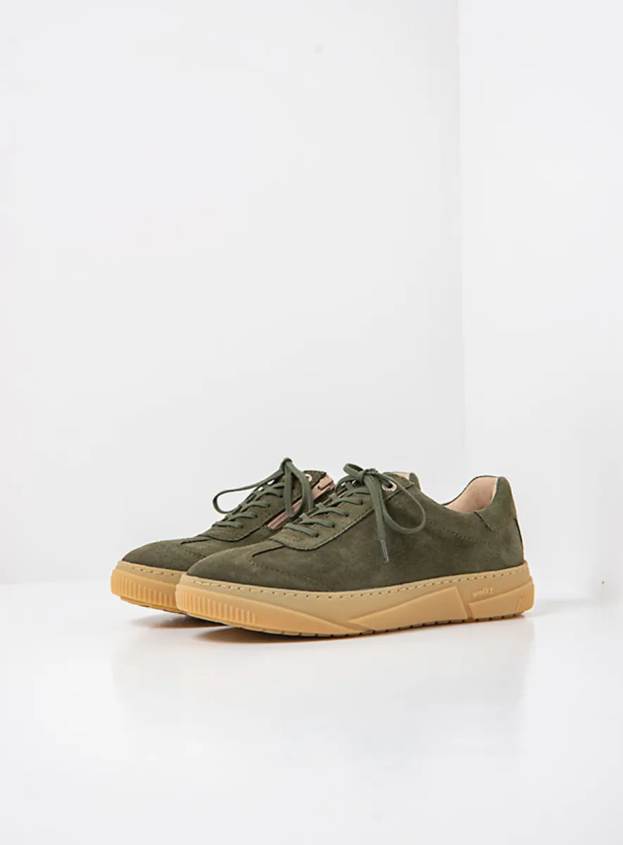 Wolky Foria - groen suede Veterschoenen voor dames