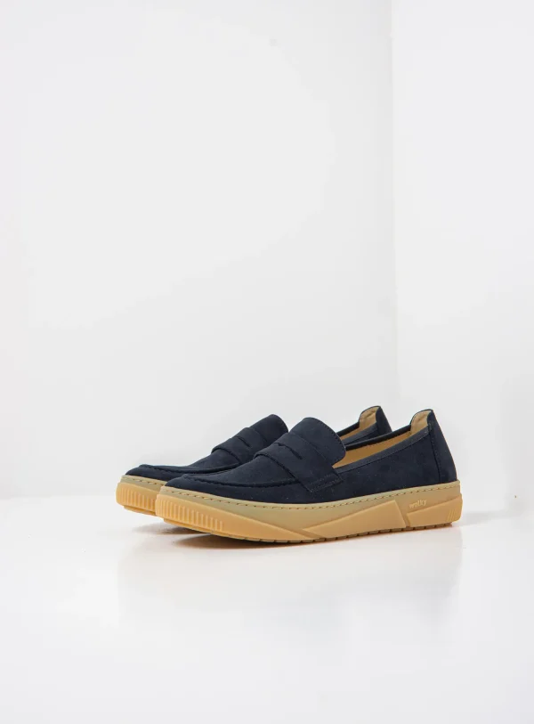 Wolky Lumari F2F - blauw vegan biocare Instappers voor dames