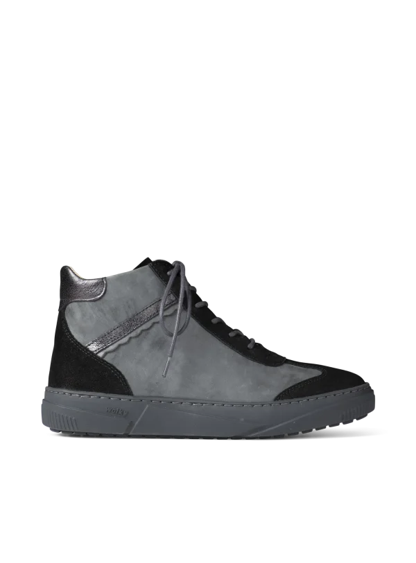 Wolky Sapri - zwart combi suede Hoge veterschoenen voor dames