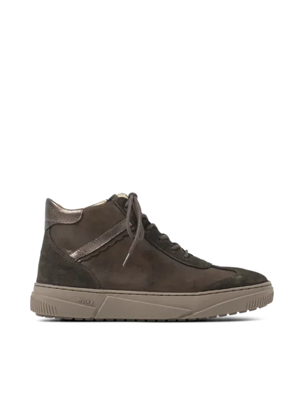 Wolky Sapri - bruin combi suede Hoge veterschoenen voor dames