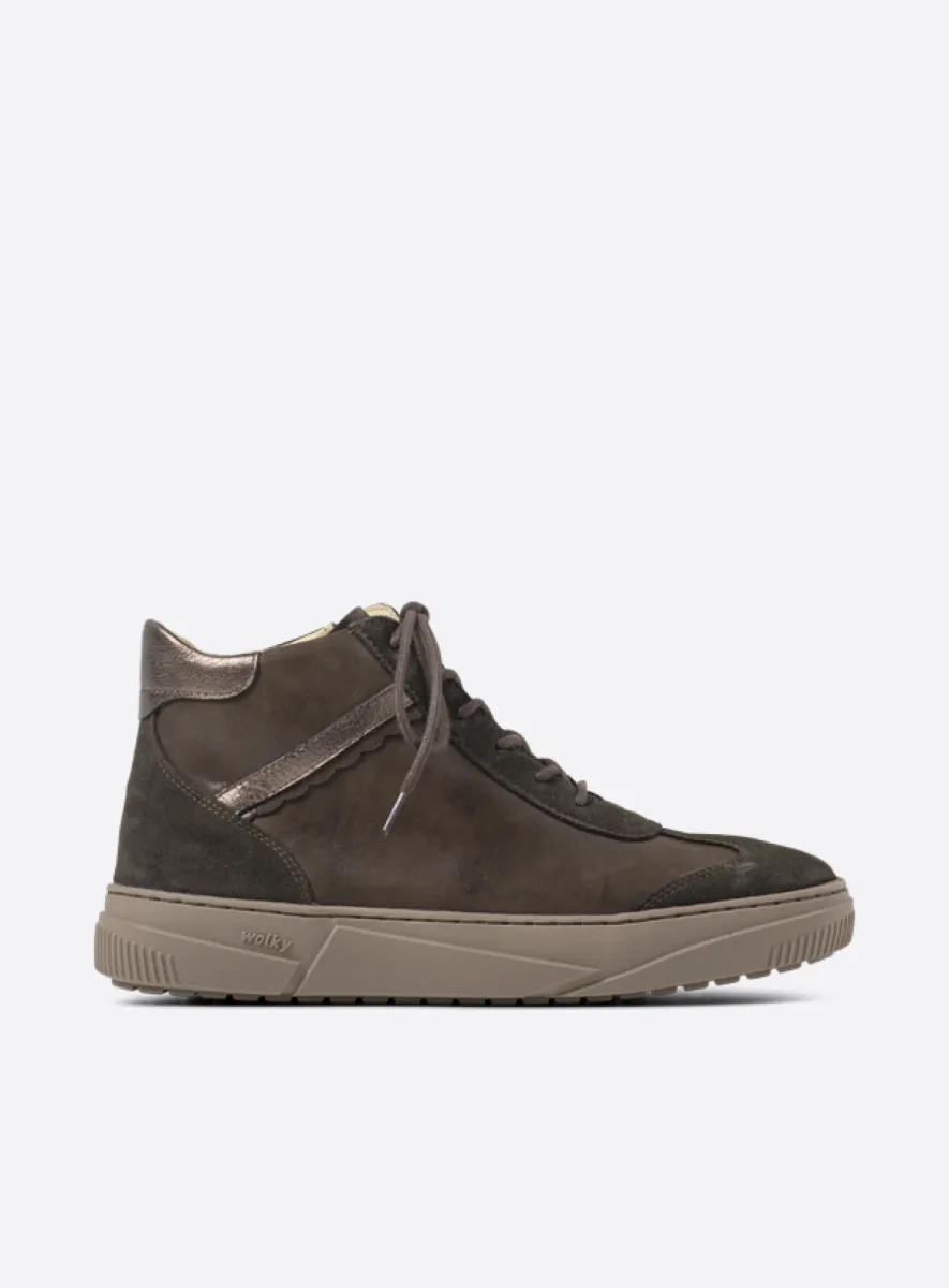 bruin combi suede