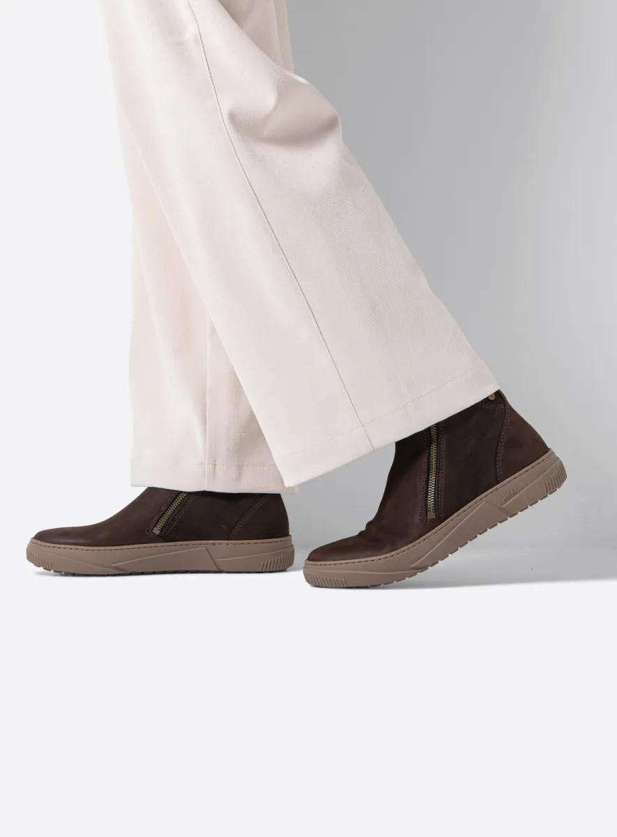 Wolky Enkellaarsjes 02087 Centola 10300 bruin nubuck