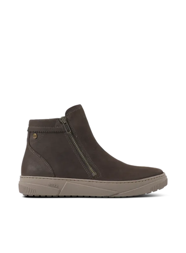 Wolky Centola - bruin nubuck Enkellaarsjes voor dames