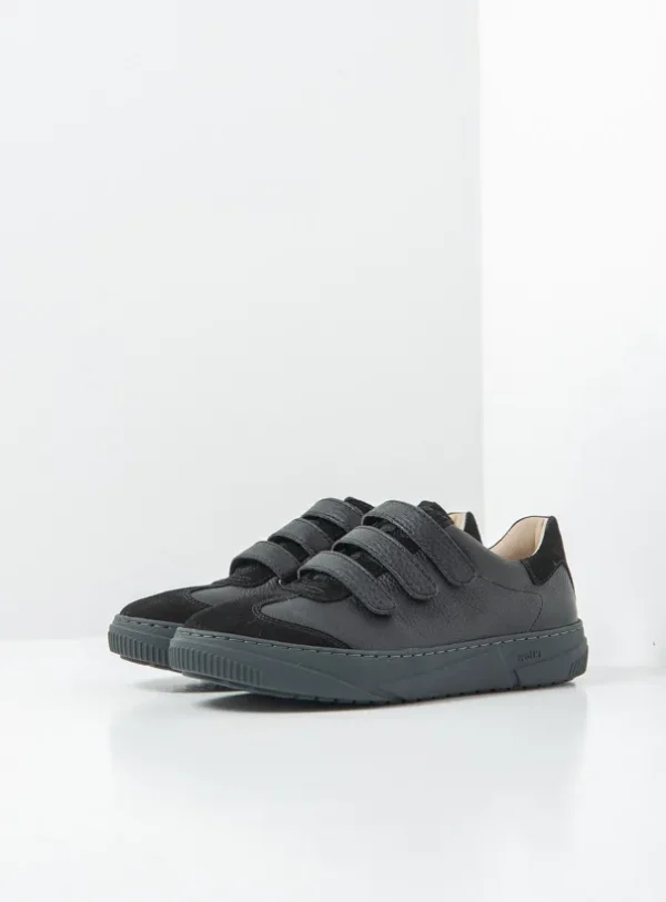 Wolky Valdora - zwart leer Bandschoenen voor dames