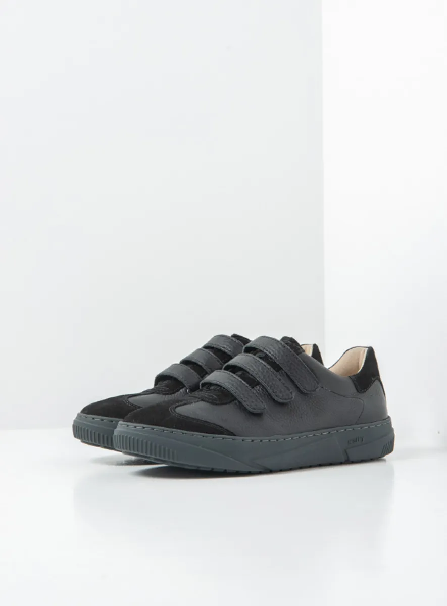 Wolky Valdora - zwart leer Bandschoenen voor dames