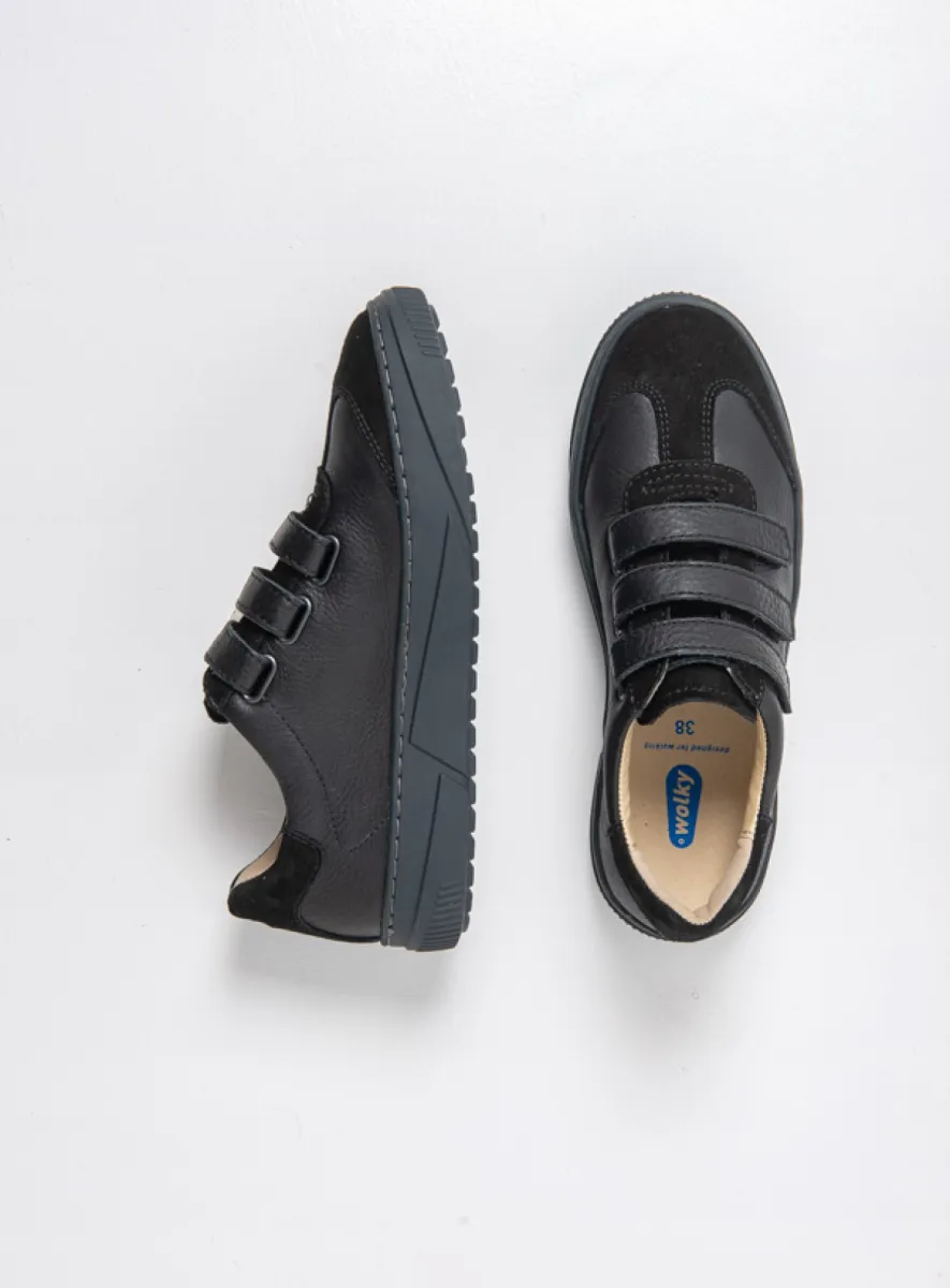 Wolky Bandschoenen 02088 Valdora 30000 zwart leer