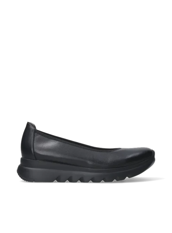 Wolky Snallerina F2F - zwart vegan biocare Instappers voor dames