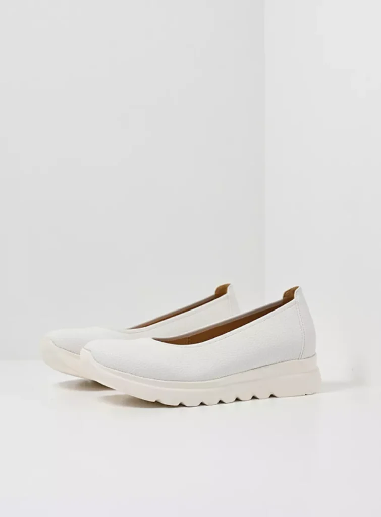 Wolky Ballerina's 02126 Snallerina F2F 81100 wit vegan biocare