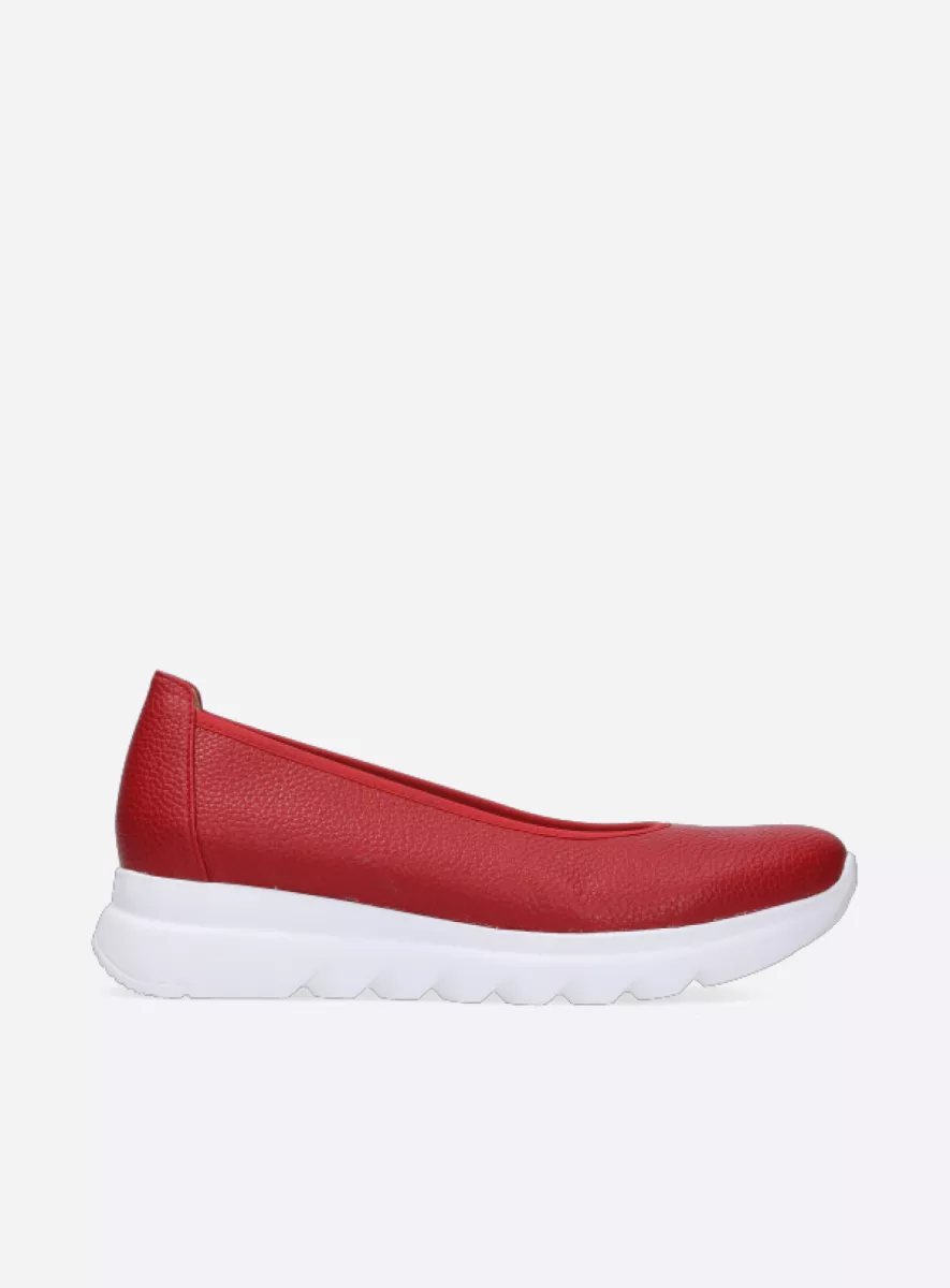 Wolky Ballerina's 02126 Snallerina F2F 81500 rood biocare
