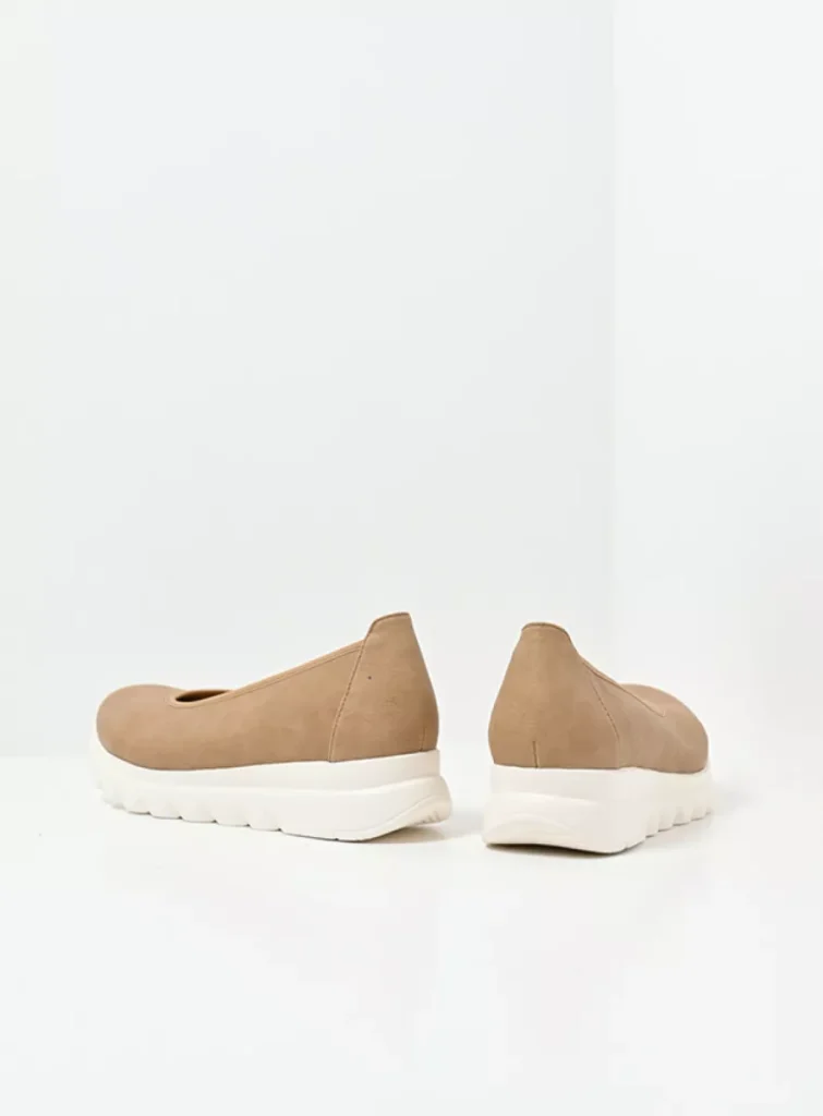 Wolky Ballerina's 02126 Snallerina F2F 82380 zand vegan biocare