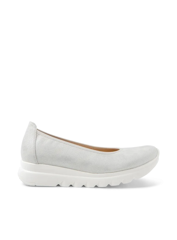Wolky Snallerina F2F - offwhite vegan biocare Instappers voor dames