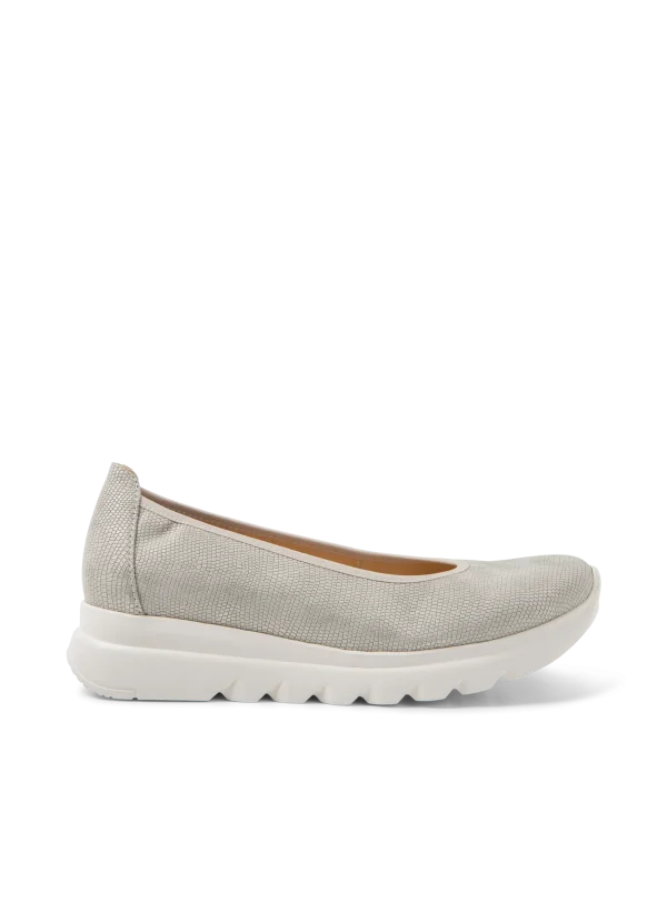 Wolky Snallerina F2F - zacht taupe vegan biocare Instappers voor dames