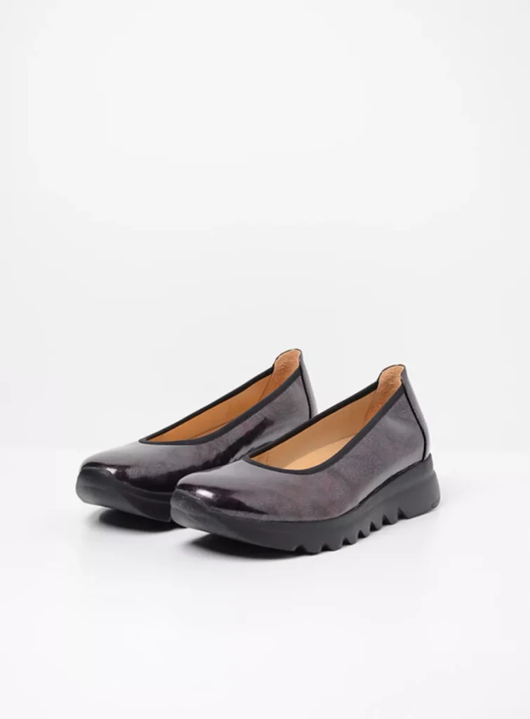 Wolky Ballerina's 02126 Snallerina F2F 96551 bordeaux lak vegan biocare
