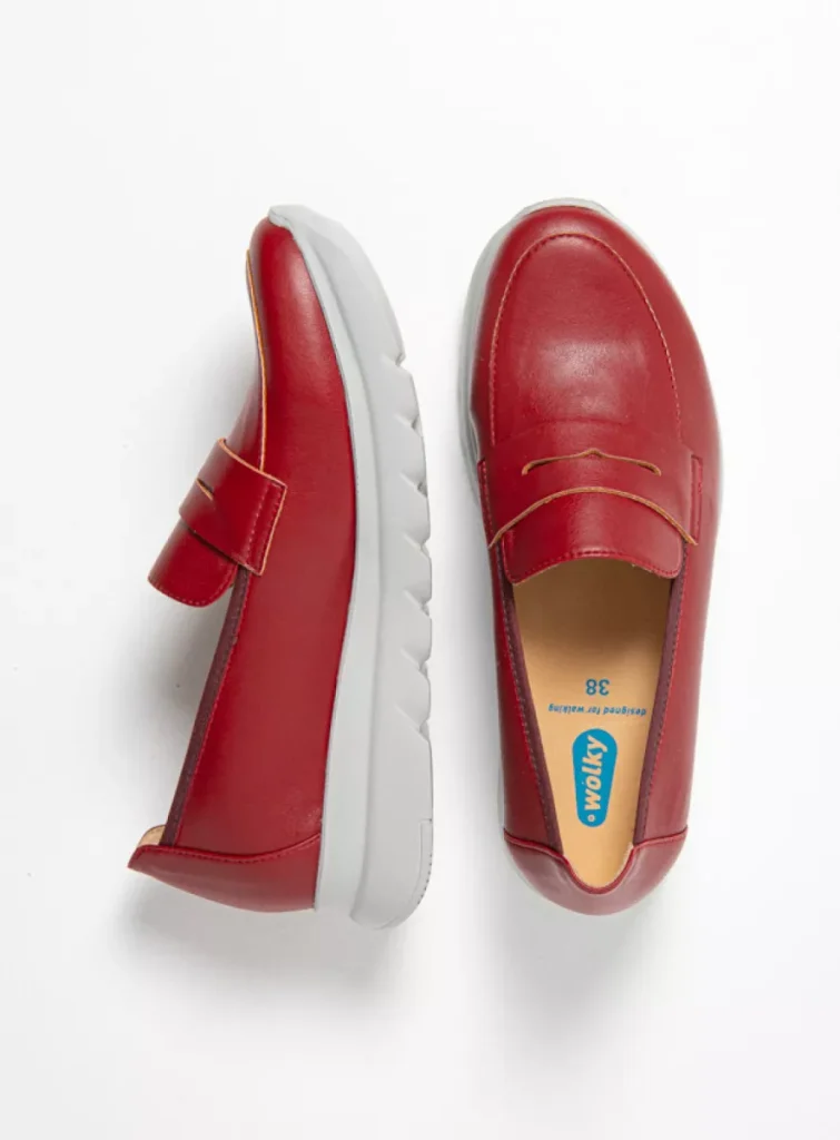Wolky Instappers 02127 Snoafer F2F 80530 oxblood vegan biocare