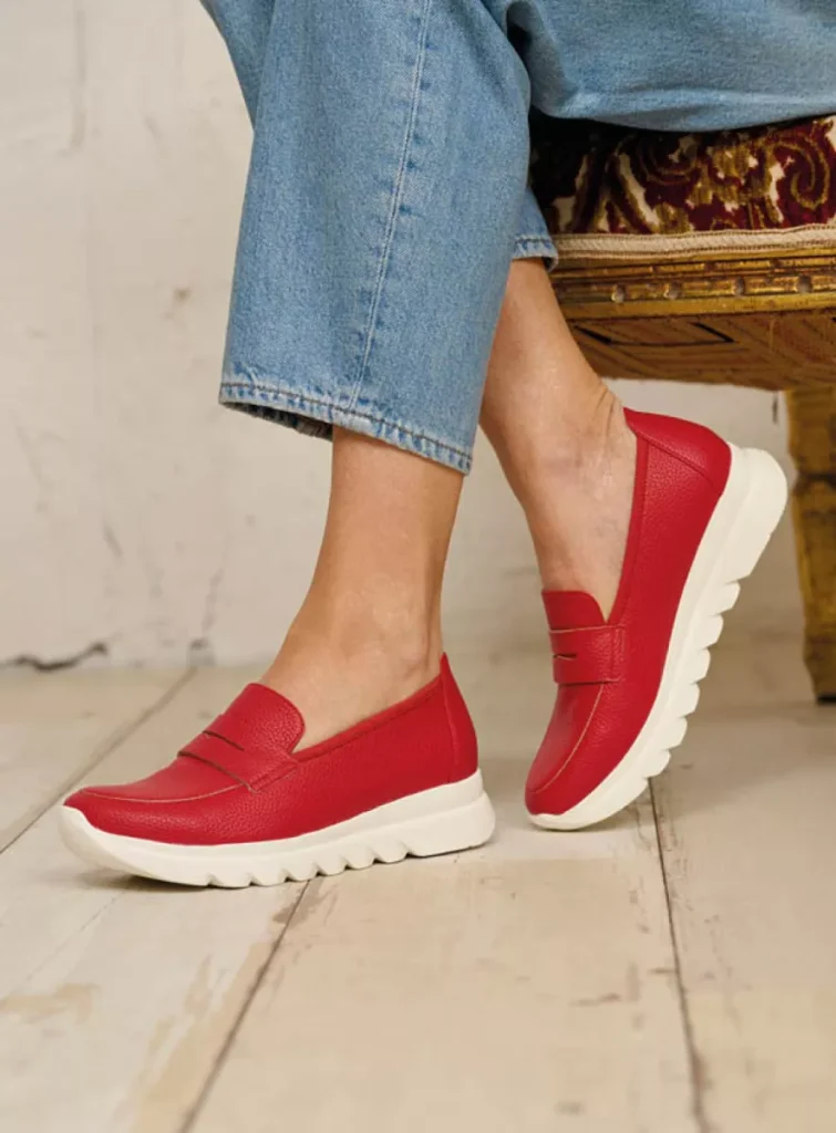 Wolky Instappers 02127 Snoafer F2F 81500 rood vegan biocare