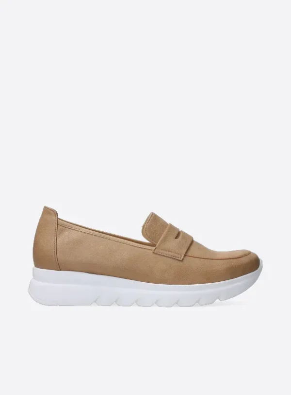 Wolky Snoafer F2F - zand vegan biocare Instappers voor dames