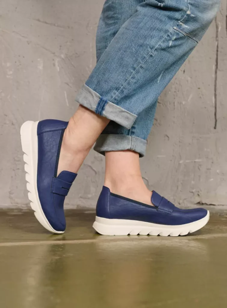 Wolky Instappers 02127 Snoafer F2F 82840 blauw vegan biocare