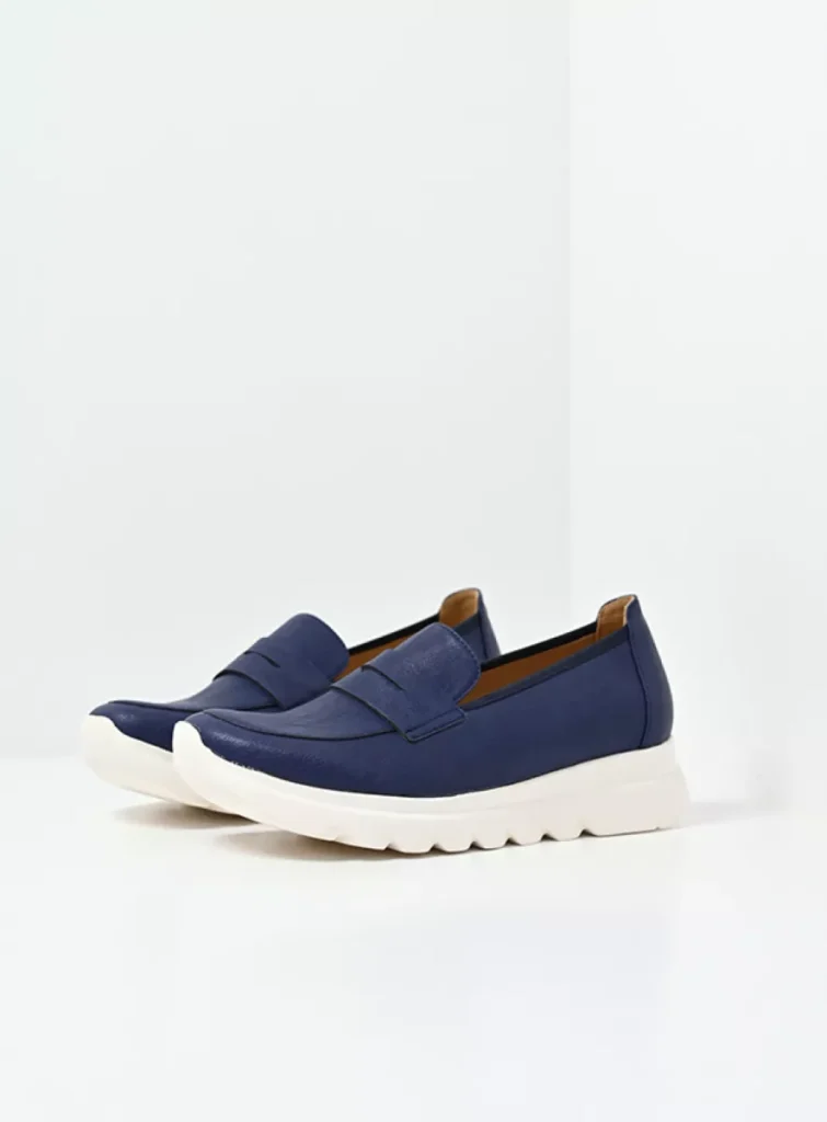 Wolky Instappers 02127 Snoafer F2F 82840 blauw vegan biocare