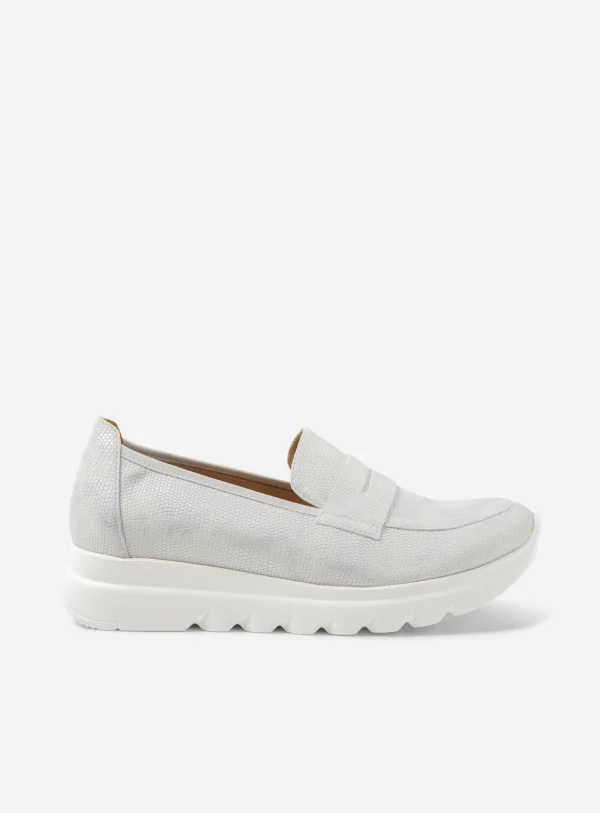 Wolky Snoafer F2F - offwhite vegan biocare Instappers voor dames
