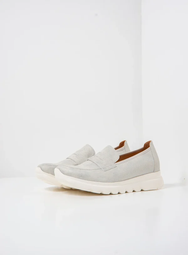 Wolky Snoafer F2F - offwhite vegan biocare Instappers voor dames