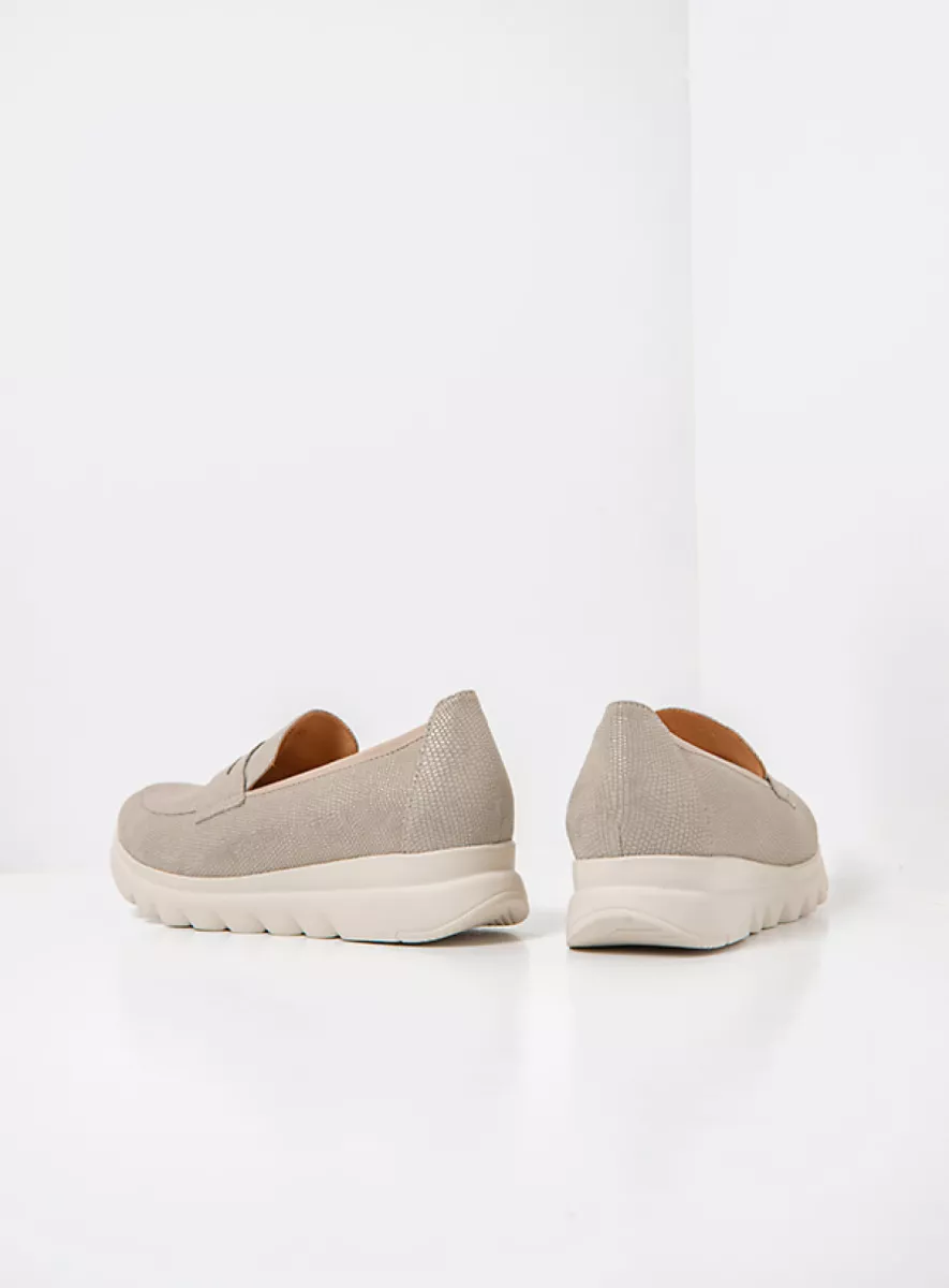 Wolky Instappers 02127 Snoafer F2F 83154 zacht taupe vegan biocare