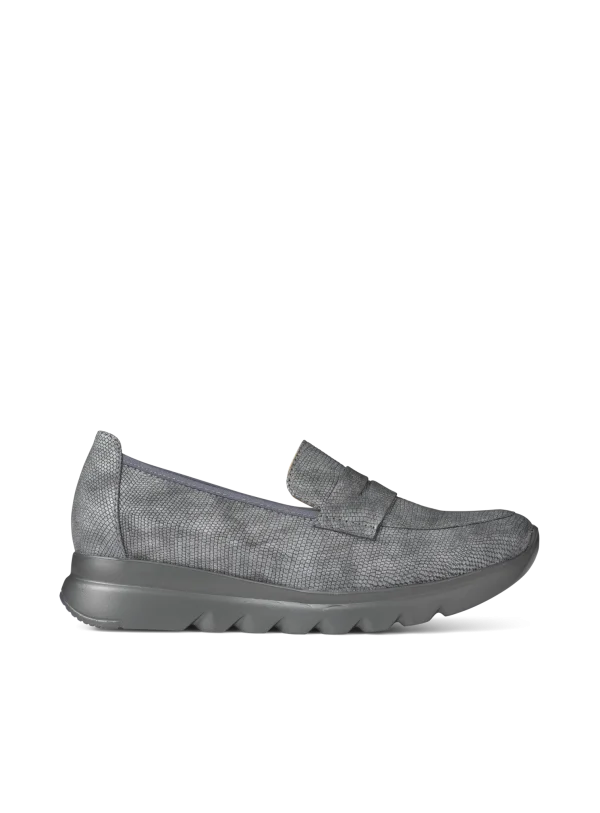 Wolky Snoafer F2F - antraciet vegan biocare Instappers voor dames