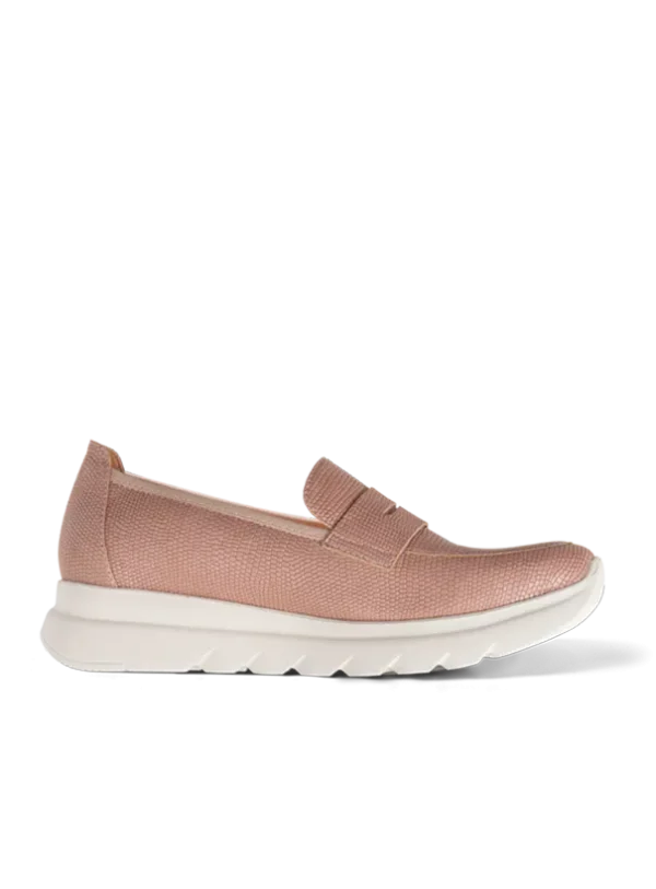Wolky Snoafer F2F - oudroze vegan biocare Instappers voor dames